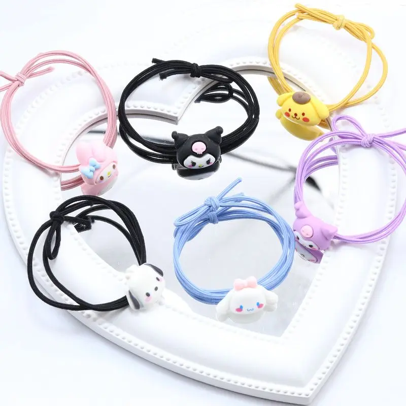 

Шнурок для волос с героями мультфильмов My Melody Cinnamoroll, шнурок для головы для учеников и детей, резинка для волос для маленькой девочки, украшение для волос, головной убор