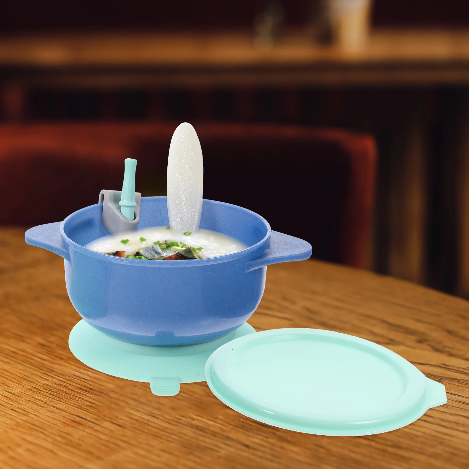 

1 Set Baby Bowl with Lid Suction Bowl Baby Self Feeding Bowl Toddler Food Bowl with Spoon