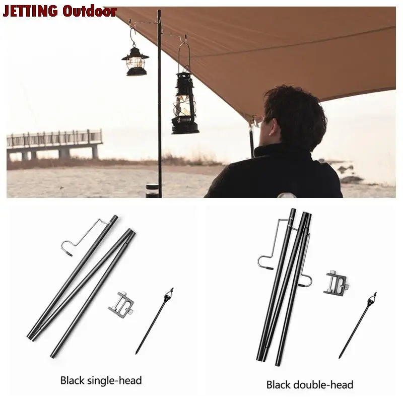 

Camping Hiking Aluminum Alloy Foldable Lamp Post Pole Fishing Lantern Holder