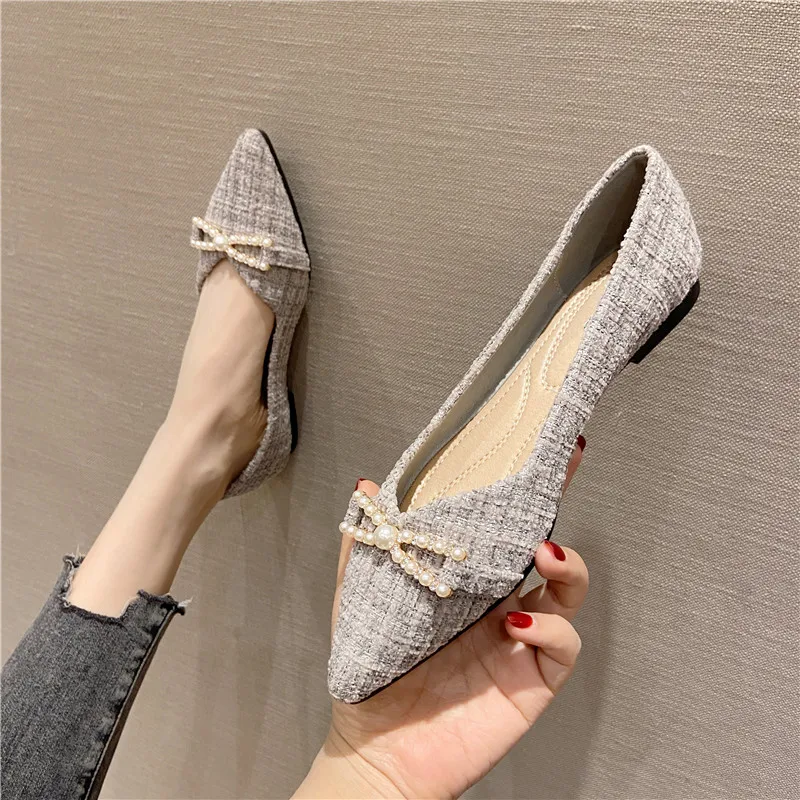 Женские однотонные лоферы на плоской подошве повседневные туфли больших