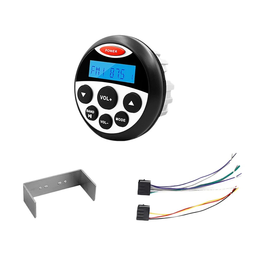 

Car Sound System FM AM Receiver Waterproof Marine Stereo Bluetooth Radio Motorcycle Audio Car MP3 Player for SPA UTV ATV