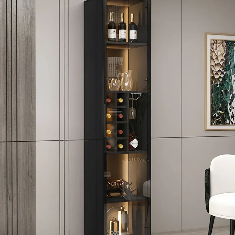 Шкаф для вина с дубовым отсеком роскошная стойка мобильного бара полка алкоголя