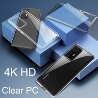 4k hd transparent phone case for xiaomi mi 12 11 11x 11t pro 12 ultra poco f3 m3 m4 pro airbag pc cover anti yellow phone case