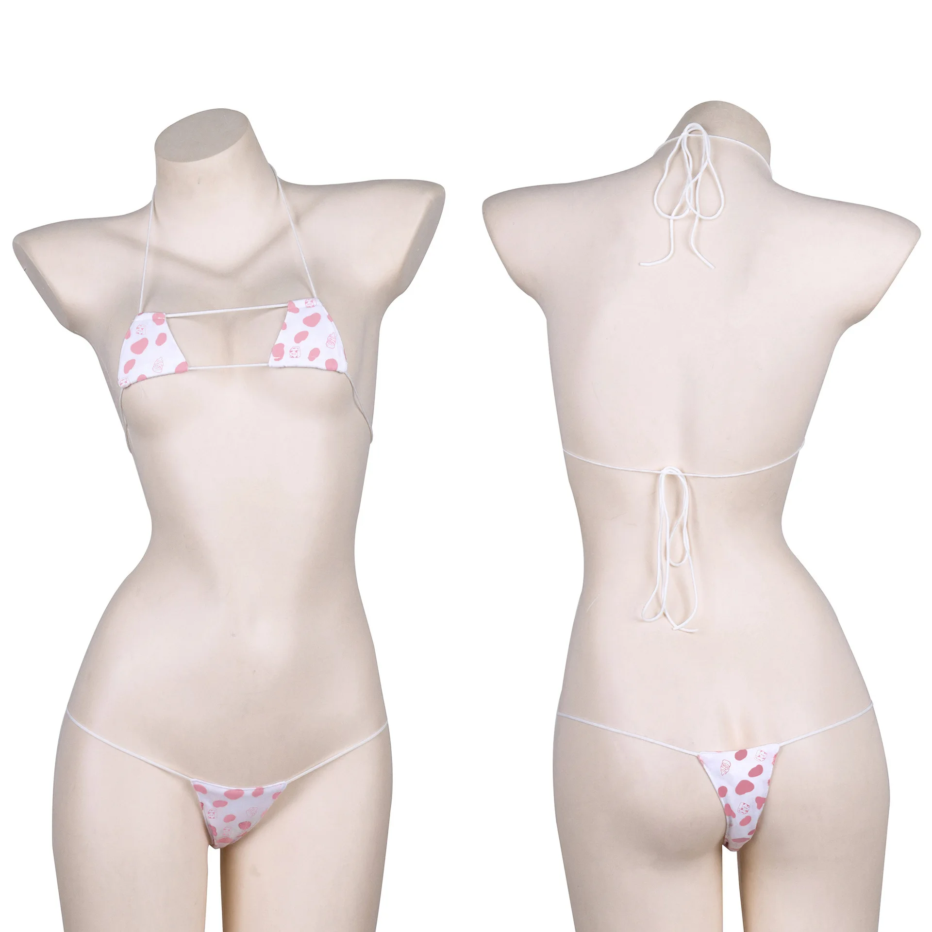 Женское сексуальное треугольное бикини с клубничным принтом, сексуальное мини-белье, частное