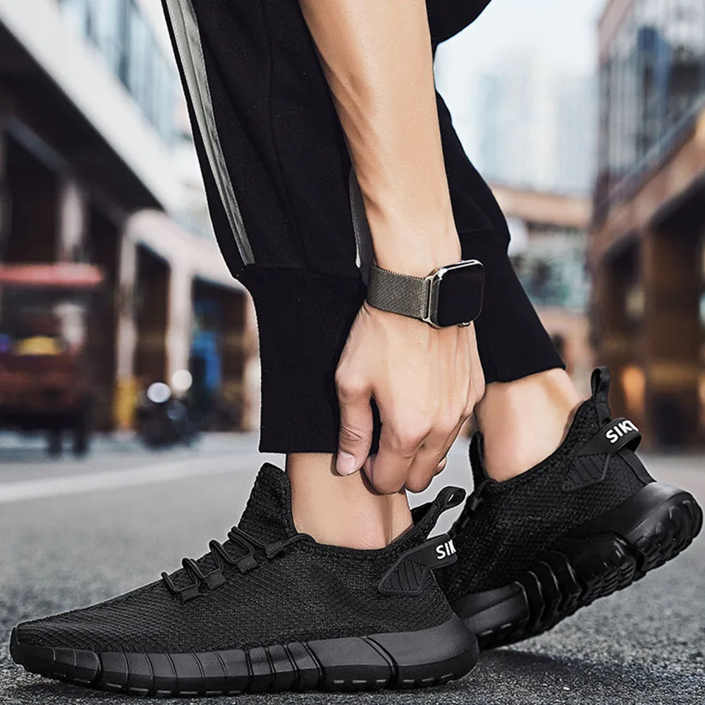 2023 New Men Sport Shoes Running Shoes New Mens Mesh Sneakers Breathable Lightweight Men's Tennis Shoes Plus Size 39-46