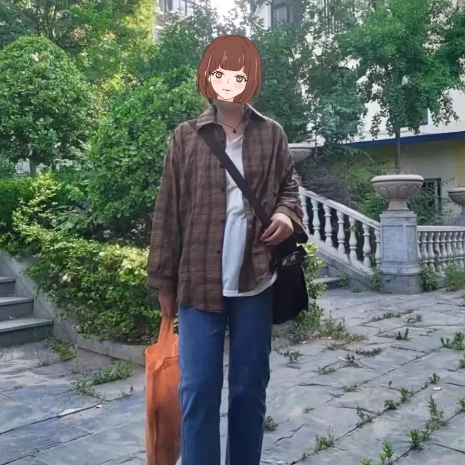 Женская Повседневная рубашка в клетку летняя свободная Солнцезащитная стиле