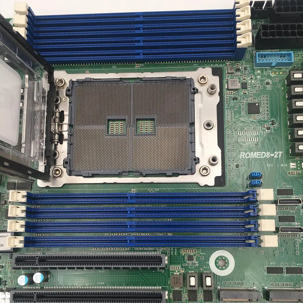 ROMED8-2T для серверной рабочей станции Asrock материнская плата SP3 LGA4094 DDR4 PCIE 4.0