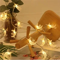 battery powered 1 5m3m6m led star moon fairy garland string lights new year christmas wedding home indoor decoration light