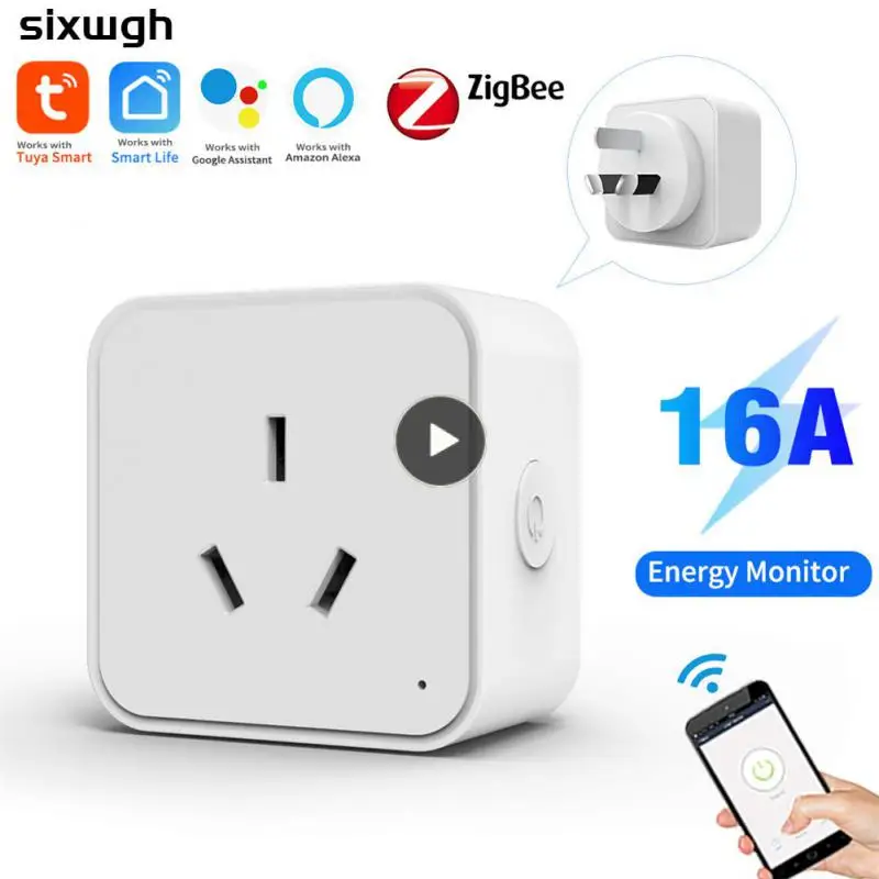 

Tuya Zigbee Tuya Zigbee3.0 Timing Function Voice Control Socket Outlet Smart Life App Smart Home With Alexa Google Home