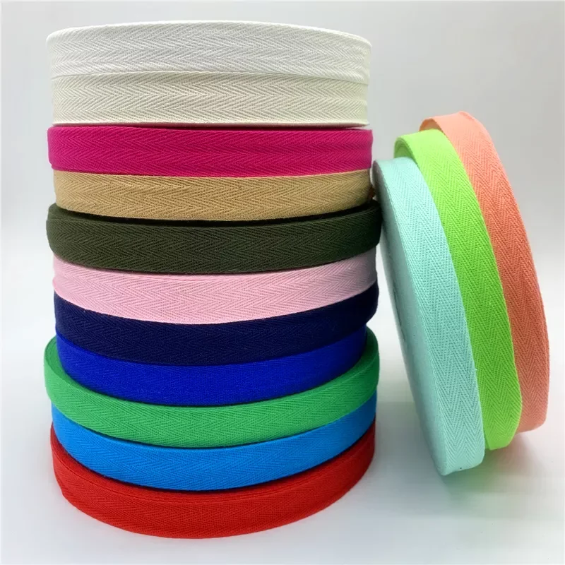 

5yards/Lot 10mm/20mm 100% Cotton Ribbon Hserring Bone Handmade Ribbon Wedding Christmas Decoration DIY Sewing Fabric Crafts