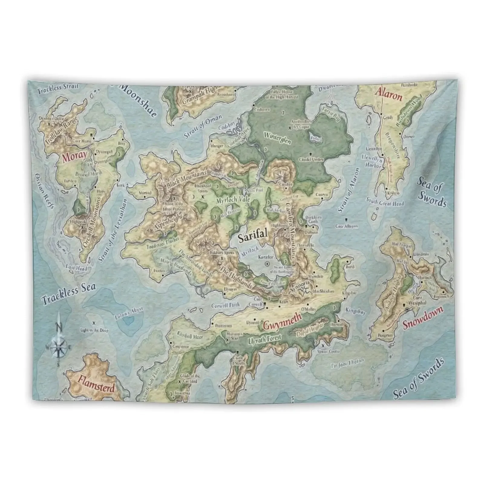 Гобелен D &amp D- GAME Tapete для стены декоративные картины