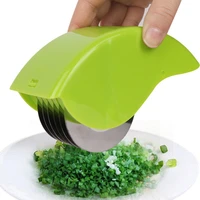 multi function garlic crusher roller knife stainless steel garlic food cutter cut green onions pizza cooking kitchen accessories