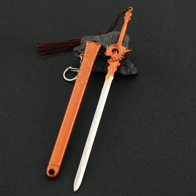 

Great Journey of Teenagers Weapon 22cm Sword Model Metal Katana Sword Anime Katana Sword Decoration Gifts for Childrens Toys