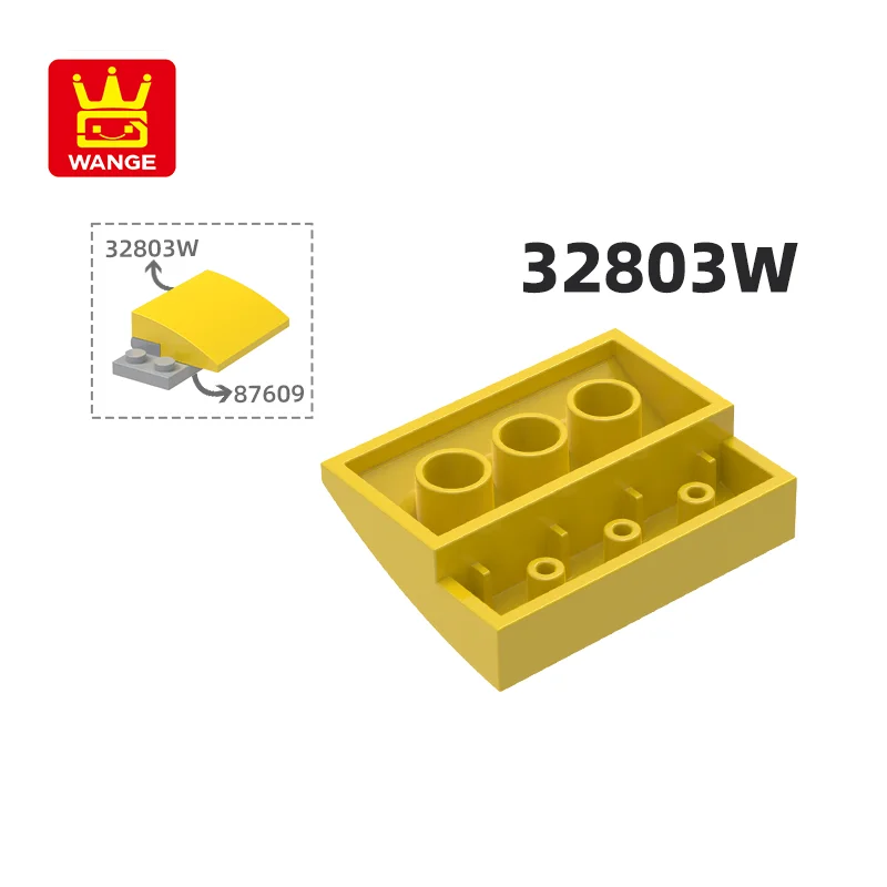 Wange 32803 Вт 100 г/44 шт. склон дуги 3X3 изогнутые строительные блоки MOC совместимы с