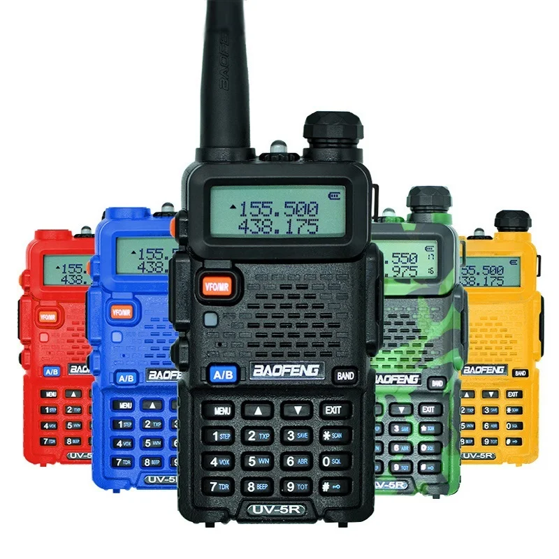Портативная рация Baofeng, профессиональная CB радиостанция, приемопередатчик Baofeng UV 5R 5 Вт VHF UHF, портативная UV5R, для охоты, Любительское радио