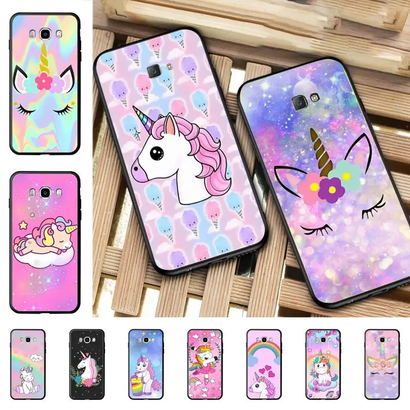 

YNDFCNB Colored Pony Phone Case for Samsung J 2 3 4 5 6 7 8 prime plus 2018 2017 2016 core