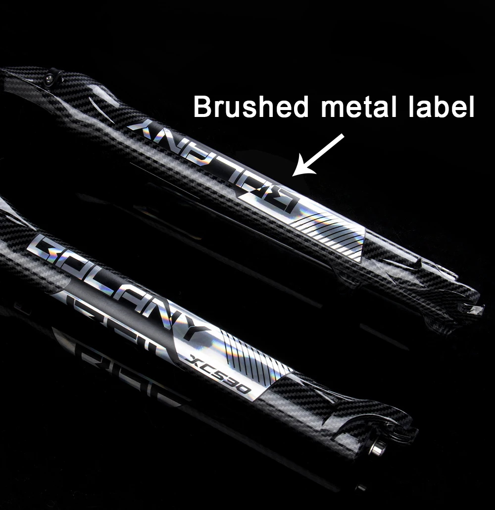 Вилка BOLANY для пневматической подвески Велосипедная вилка с узором из углерода 27