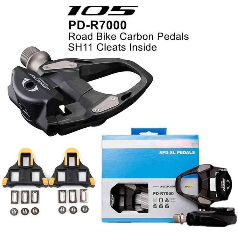 

Shimano 105 PD—R7000/R8000/PD5800 R550/R540 pedal road bike carbon fiber self-locking pedal SPD pedal with SM-SH10/11/12 cleats