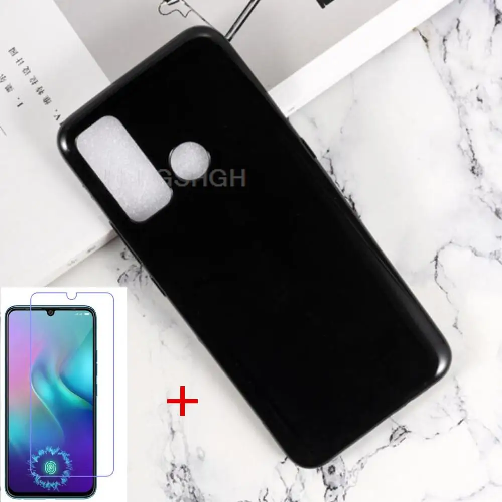 

Прозрачный флип-чехол для Tecno Power 4 Pro, силиконовый чехол-накладка из ТПУ для Tecno Power 4, протектор экрана из закаленного стекла