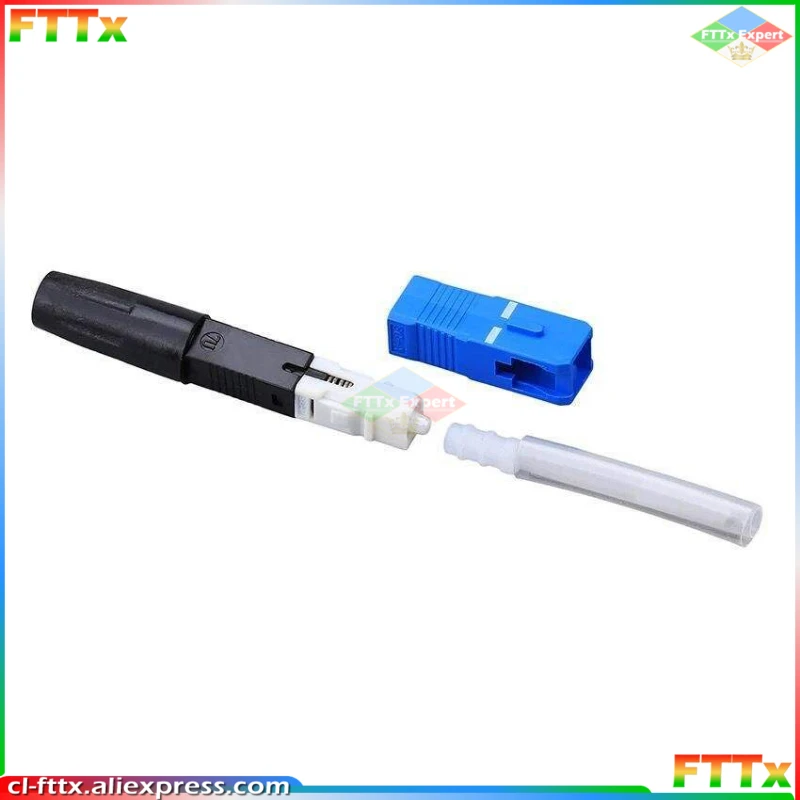 Free Shipping 50-400pcs/lot SC Quick Connector Optical Fiber Fusion FTTH Fast Adapter,SC/UPC SOC Splice On Connector
