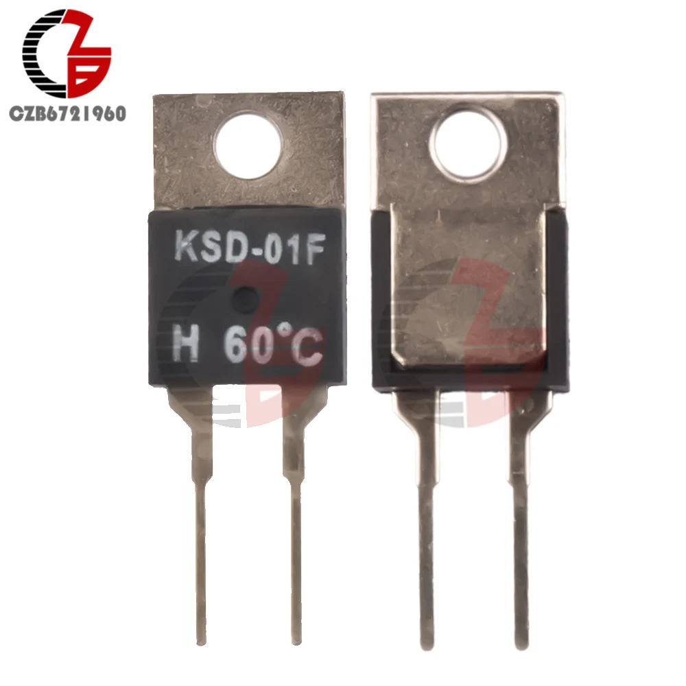 

40 50 60 70 80 Deg C NC Normally Open Thermal Switch Temperature Sensor Thermostat KSD-01F Switch Thermostat Thermal Protector