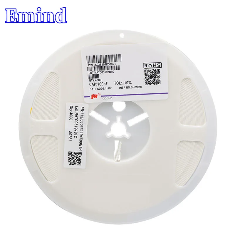 400/600 шт. 0603 SMD конденсатор 1nF 102 10nF 103 мкФ 0 1 104 10 105 18pF 56pF 390pF 4.7nF 106 22 33 uF 47 4 7 6 8 |