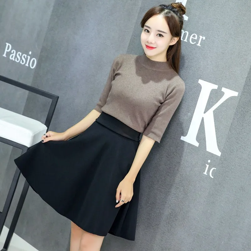 

Женская мини-юбка трапециевидной формы, повседневная школьная юбка с высокой талией в Корейском стиле, в стиле Харадзюку, лето 2022