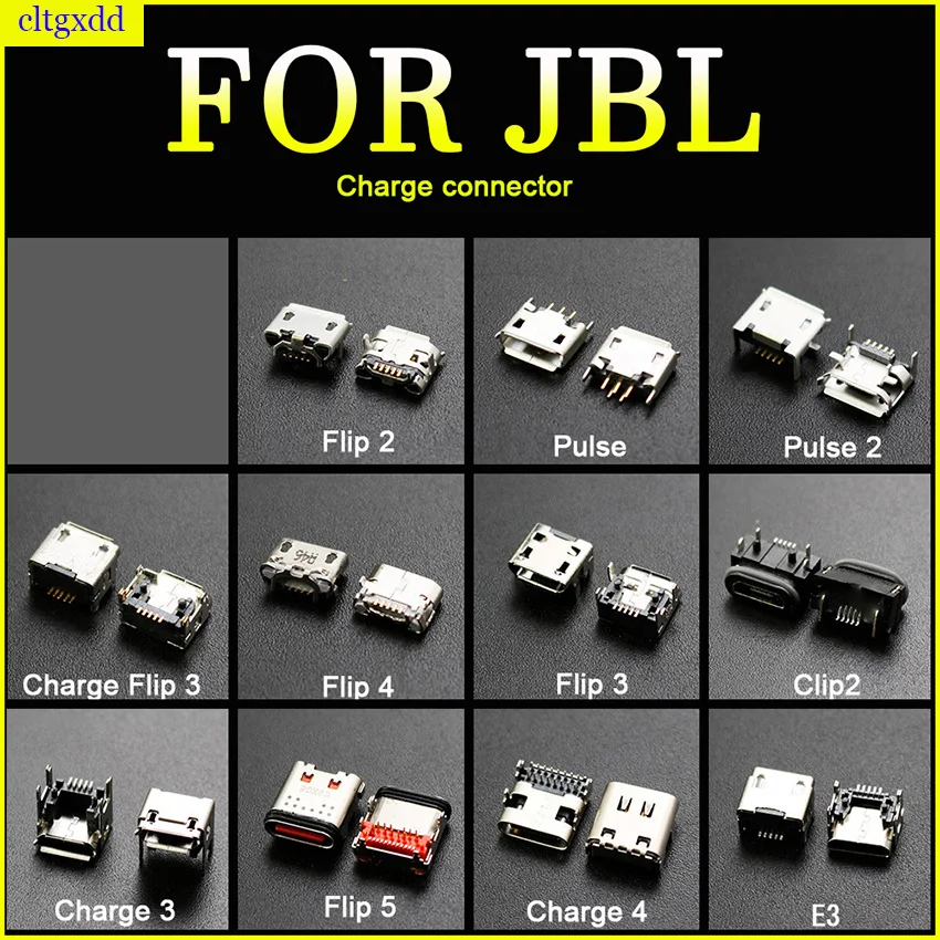 5 Pieces/Lot Micro USB Charging Jack Connector Socket Data Port Jack Base Tail Plug For JBL Charging 3 Flip 4 3 2 Pulse 2 Flip 4