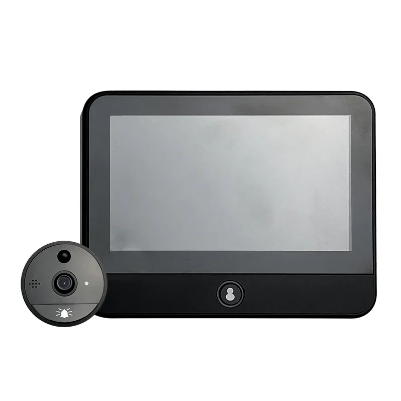 

3MP Wi-Fi Smart Tuya глазок 5000 мАч дверной звонок дверной глазок камера инфракрасная Alexa Google видеодомофон дверные камеры домашняя безопасность