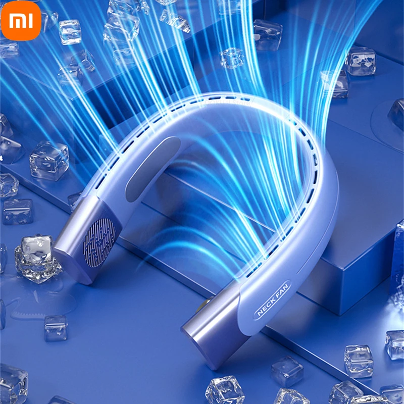 Xiaomi Портативный безлопастный подвесной шейный вентилятор 4000 мАч батарея USB