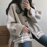 women knitted cardigans sweater winter solid basic elegant new coats tops loose autumn female warm casual outerwear jersey ins