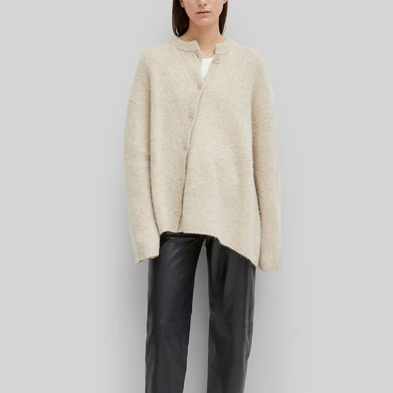 

2023 простой Свободный асимметричный кардиган для женщин