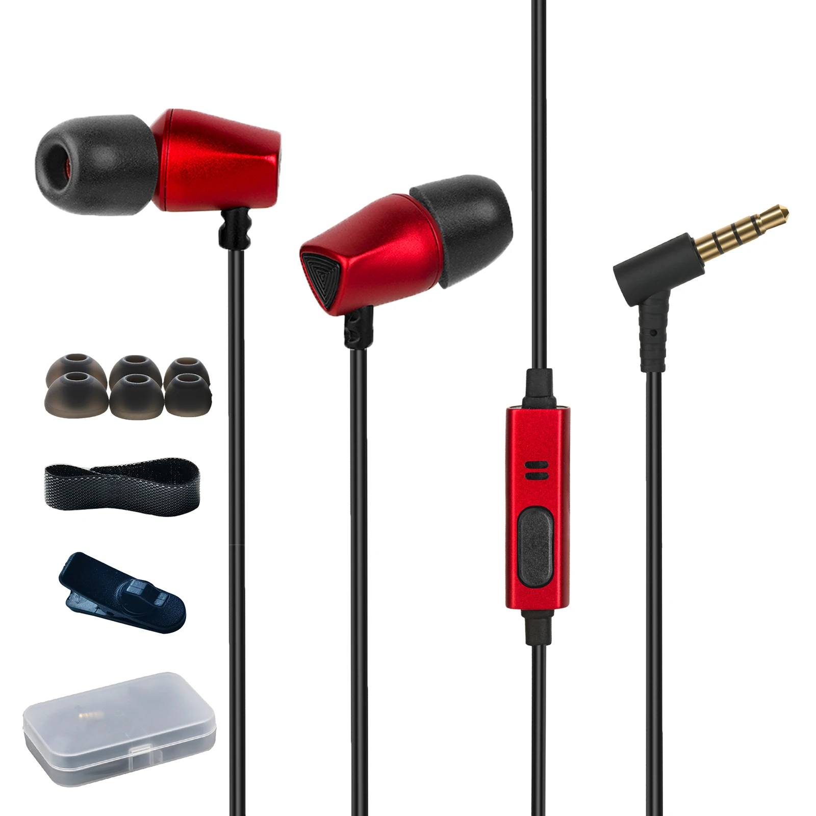 

Проводные наушники-вкладыши с микрофоном, сильные басовые наушники, спортивные наушники с чистым звуком, металлические наушники-вкладыши, ...