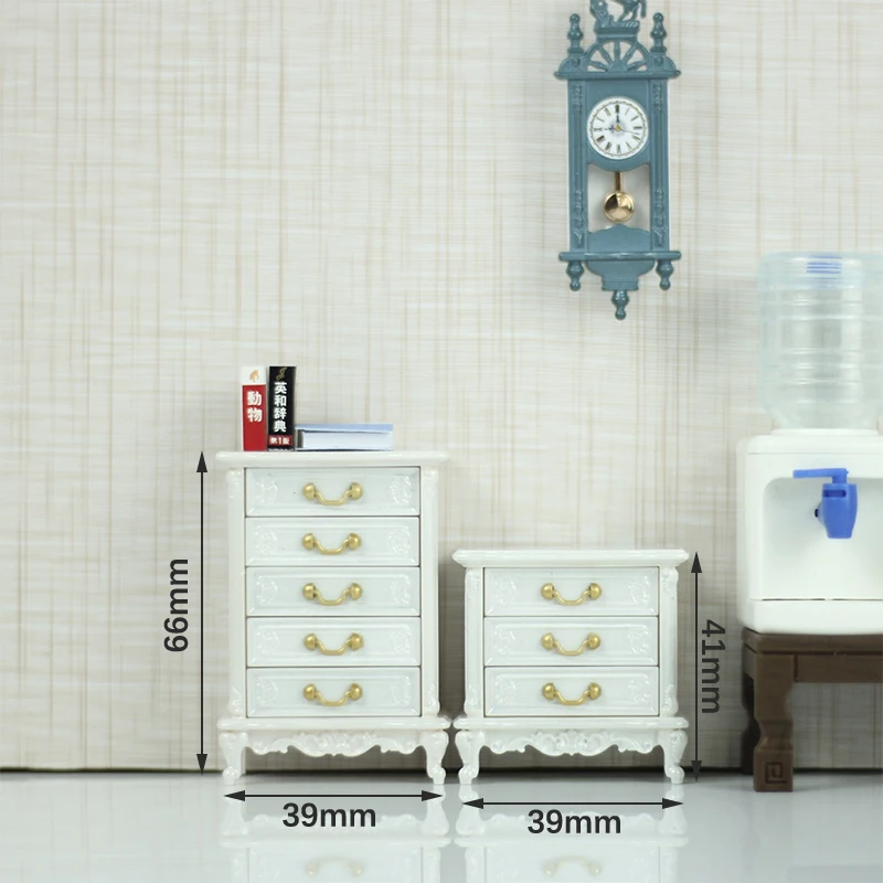 

1 шт. мебельные украшения для кукольного домика Мини Европейский стиль ретро высокий и низкий шкаф модель реквизит для Съемки сцены