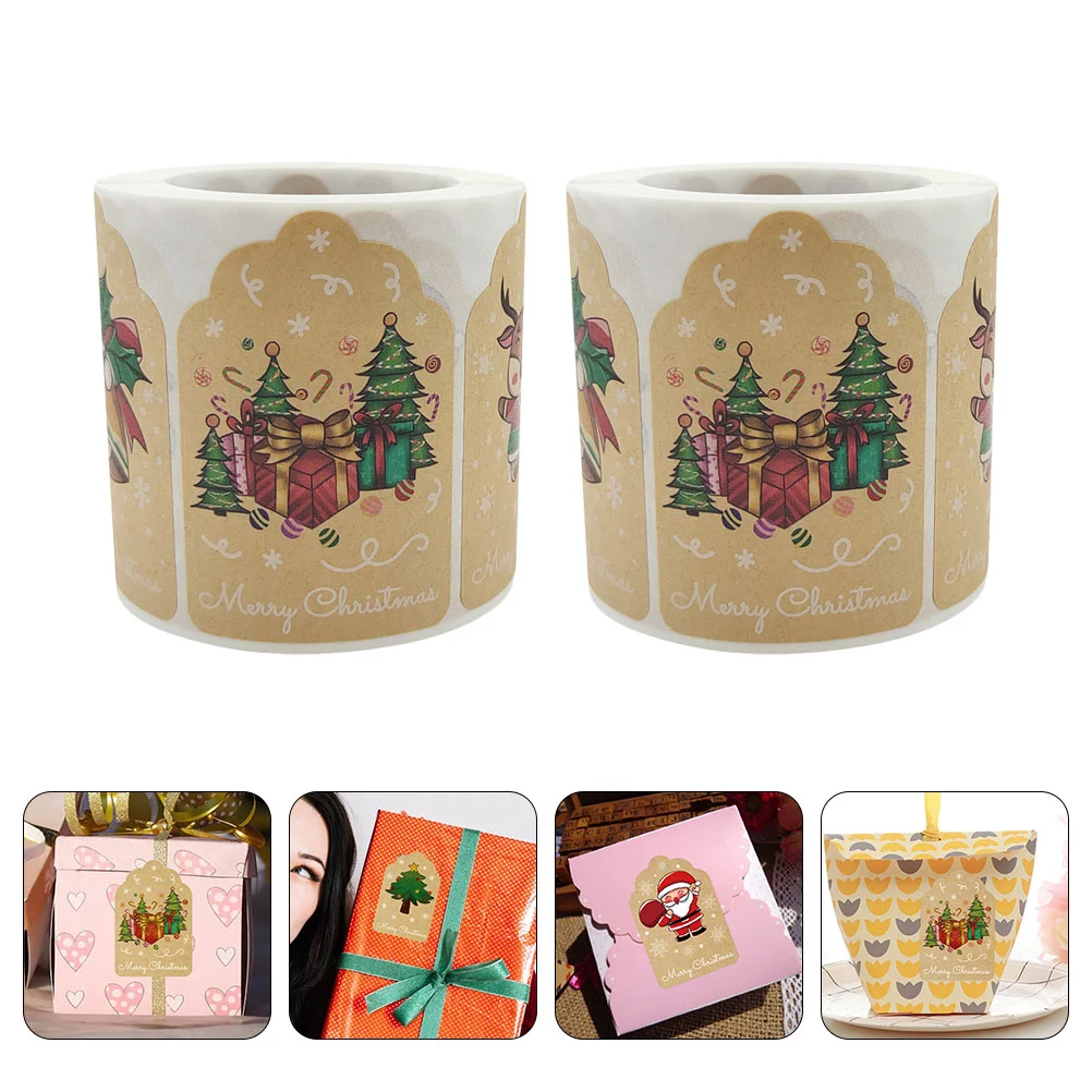 

Label Sticker Kraft Gift Cake Decals Stickers Packing Baking Envelopes Envelop Decorative Tag Labels Box Diy Thanksgiving