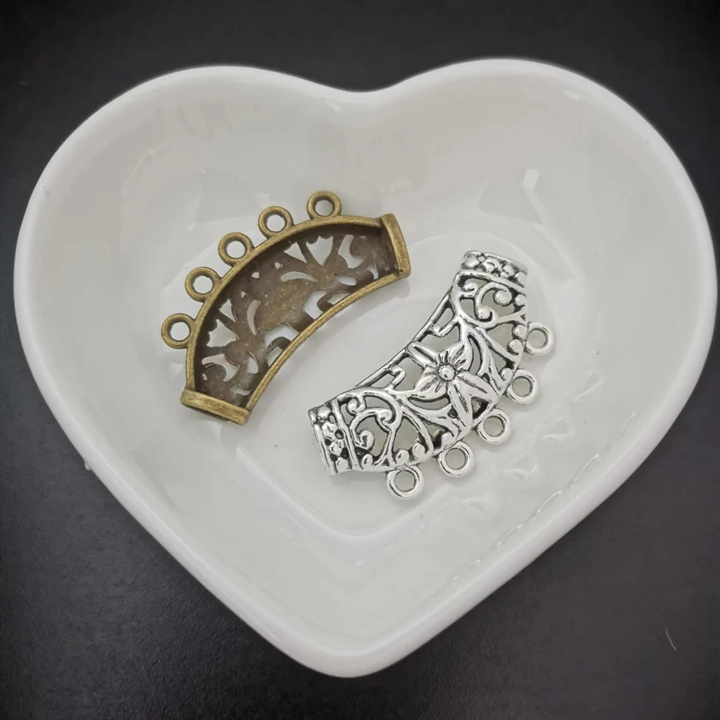 37x17 мм 6 шт., цинковый сплав, искусственное покрытие, пять предметов, Ювелирная фурнитура, аксессуары, подходят для ювелирных изделий «сделай сам»