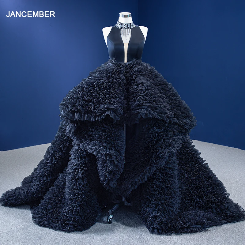 Черные платья для женщин 2022 короткое спереди длинное сзади Бисероплетение шеи