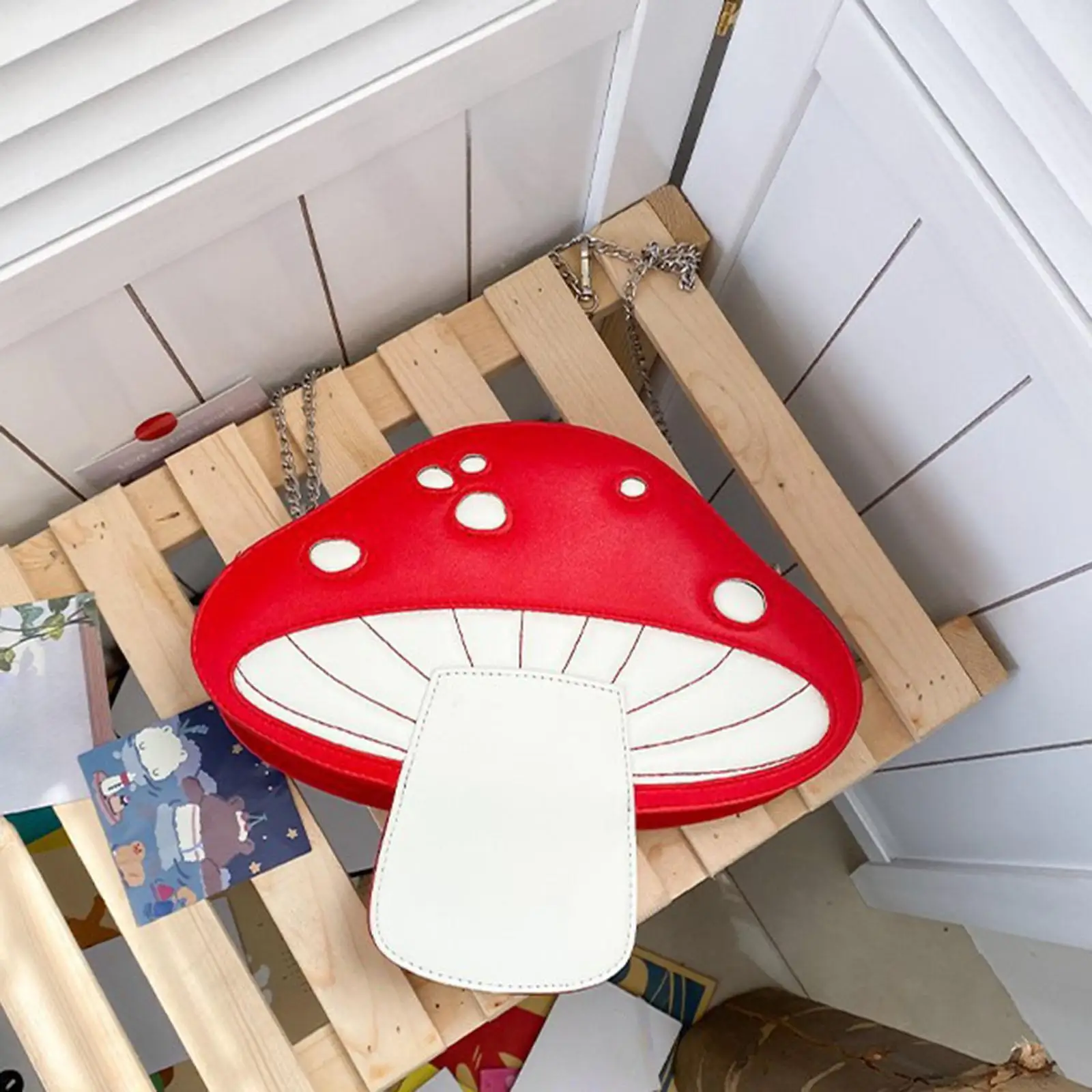 Женская сумка из искусственной кожи в форме гриба