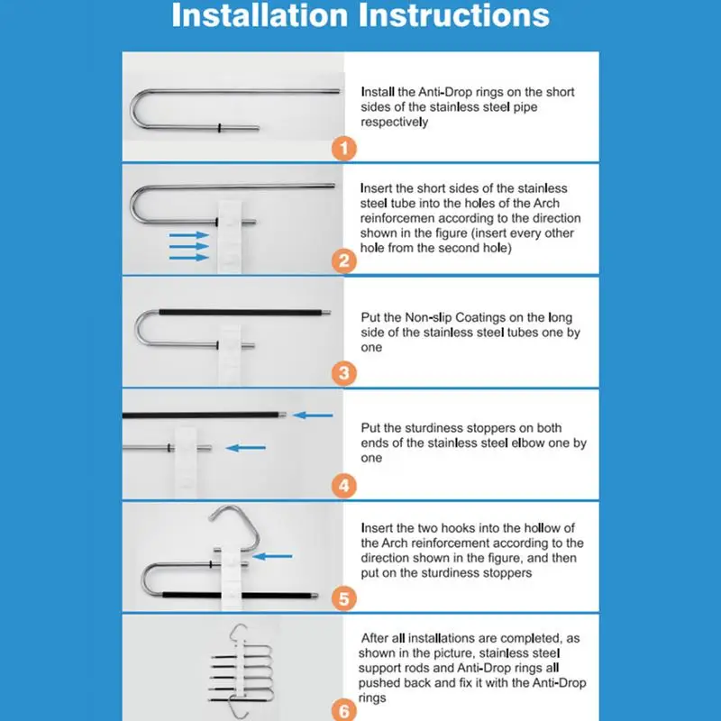 Вешалки для брюк Экономия места Складные вешалки Противоскользящая вешалка