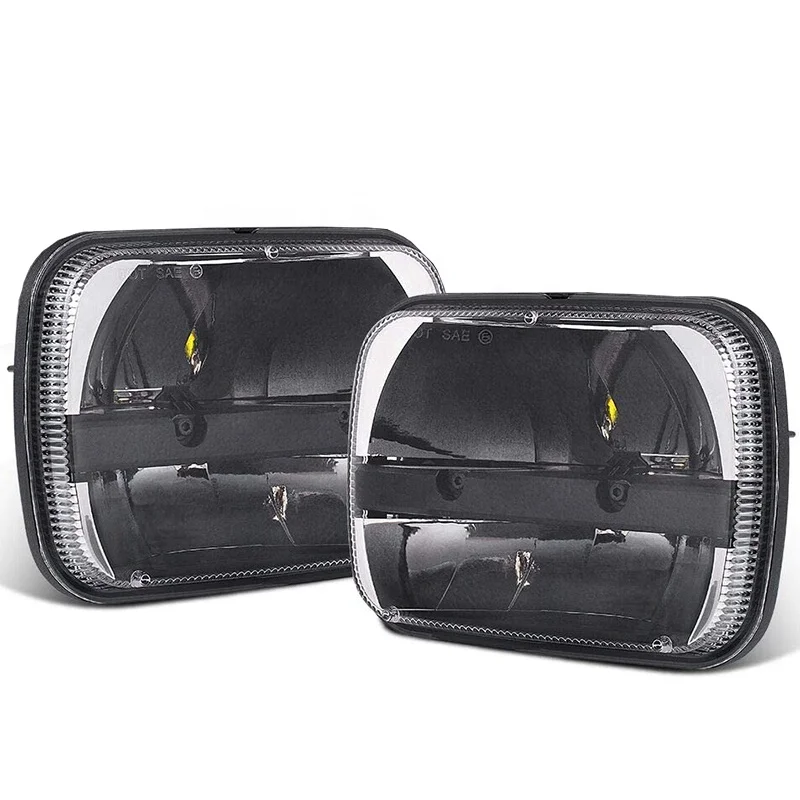 

Yun YiSquare 5X7 Inch Led Headlight With High Low Beam 6X7 Inch Headlamp Compatible For YJ XJ Trucks
