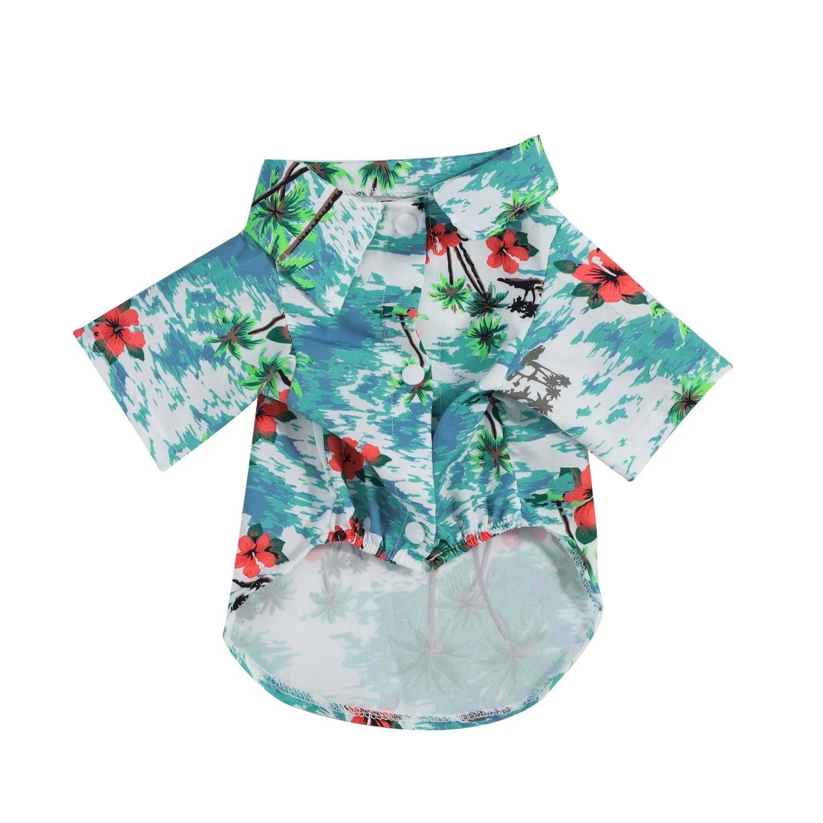 

Blouse Tops Chiffon Hawaiian Breathable Leisure PartyPet Dog