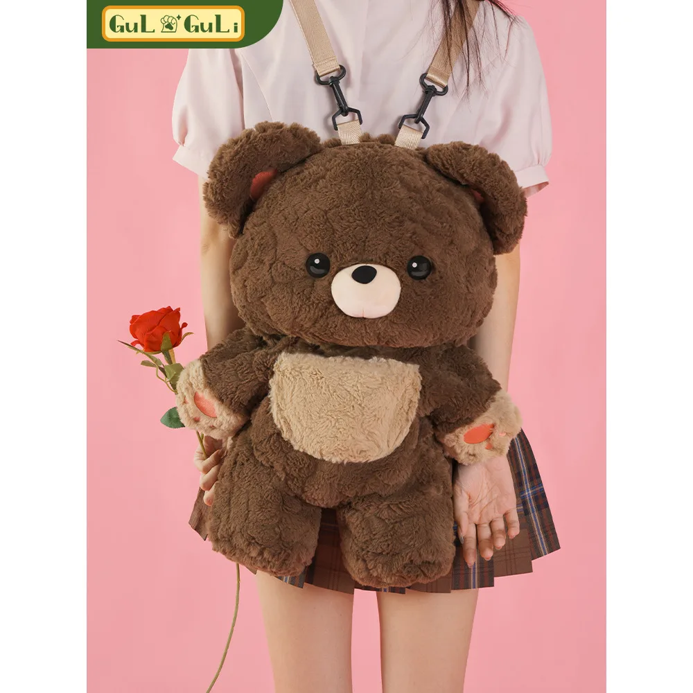 Guli Love Bear Сумка на плечо Плюшевая кукла Милая книжная сумка Маленькая панда Лолита