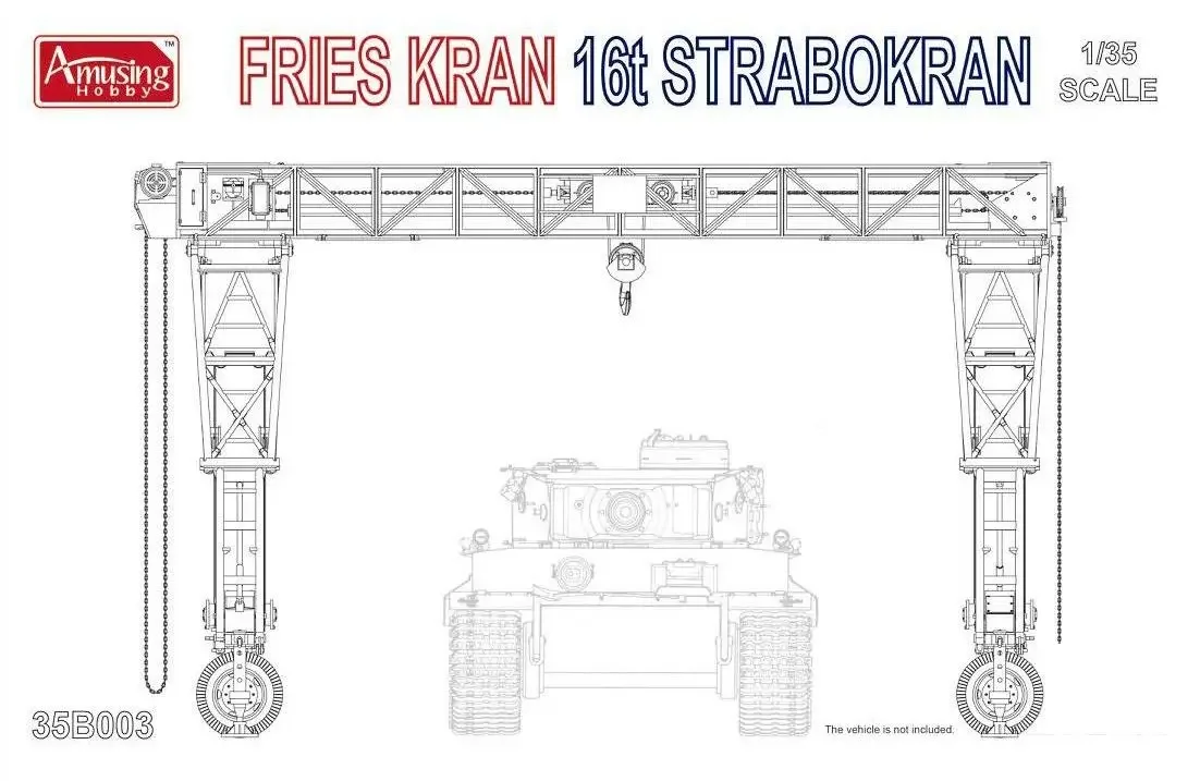 Amusing Hobby 35B003 Масштаб 1/35 кран картофеля фри 16t Strabokran (1943) Модельный комплект