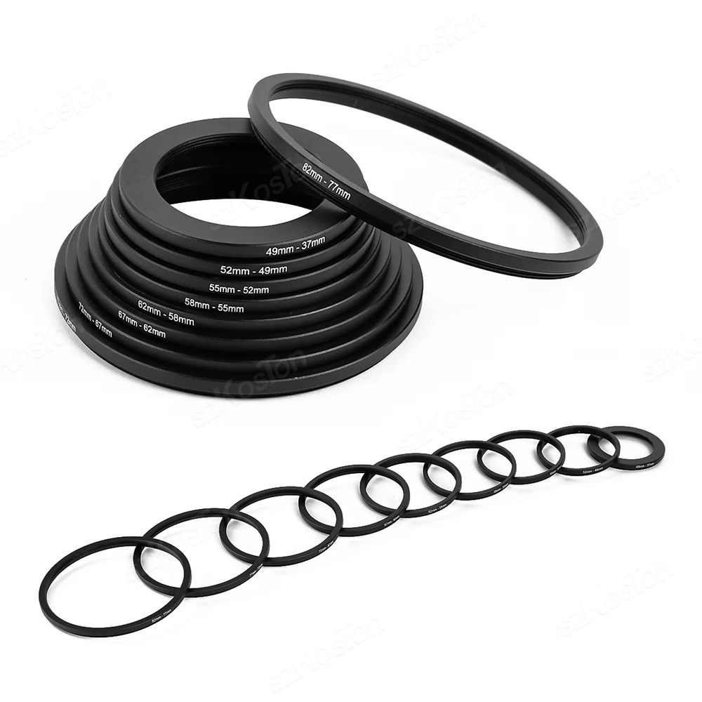 9 шт./комплект удлинительные кольца-адаптеры для объектива 37-82 мм 37 49 52 55 58 62 67 72 77 82