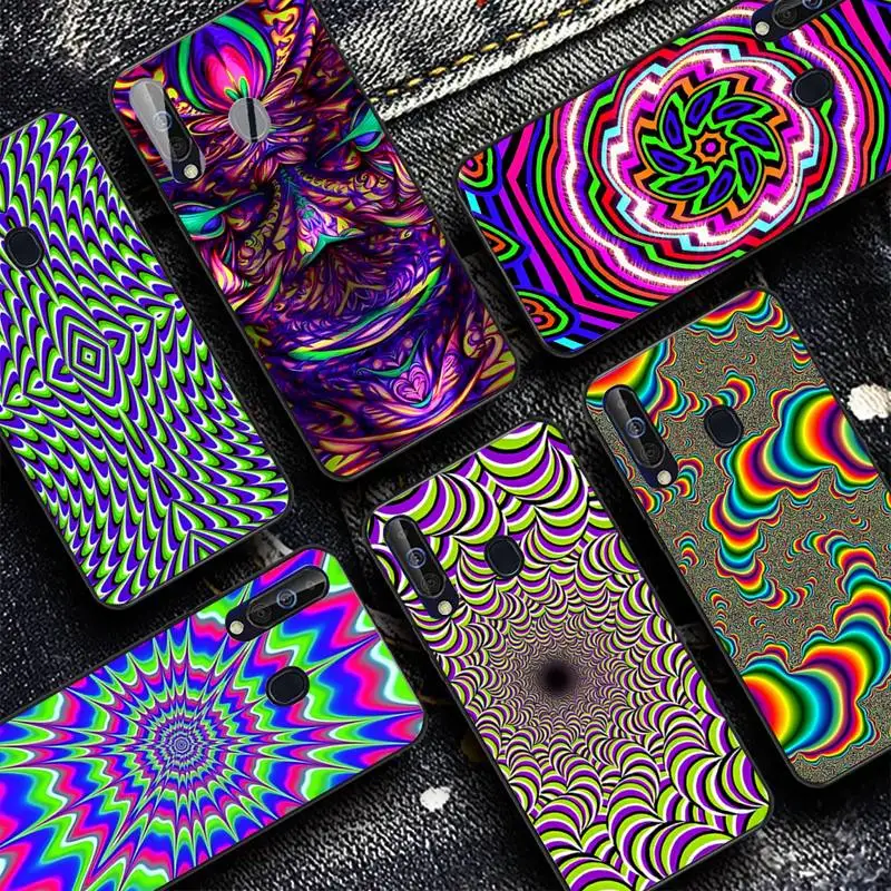 

Colourful Psychedelic Trippy Art Phone Case for Samsung Galaxy A 51 30s a71 Soft Silicone Cover for A21s A70 10 A30