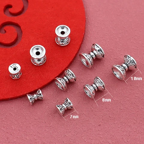 Винтажные двухсторонние бусины лотоса TOM YANG 7/8/10 мм