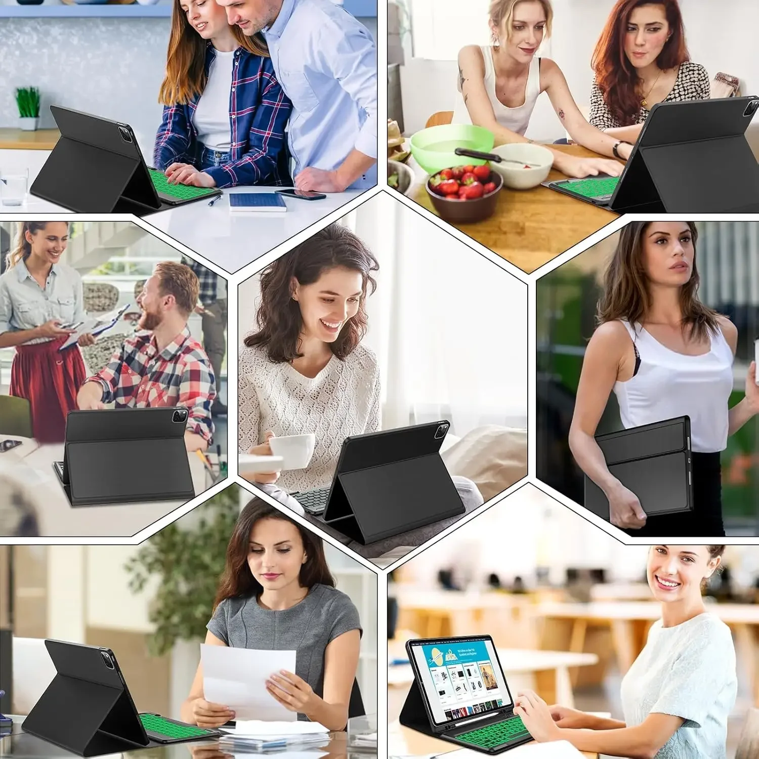 Круглый чехол для клавиатуры и мыши для iPad Pro 201819202122 11 дюймов, чехол для клавиатуры испанскогояпонскогоигрудногоарабскоголатальянского планшета (art.: 3920cdc3001fa) - 3920cdc3001fa
