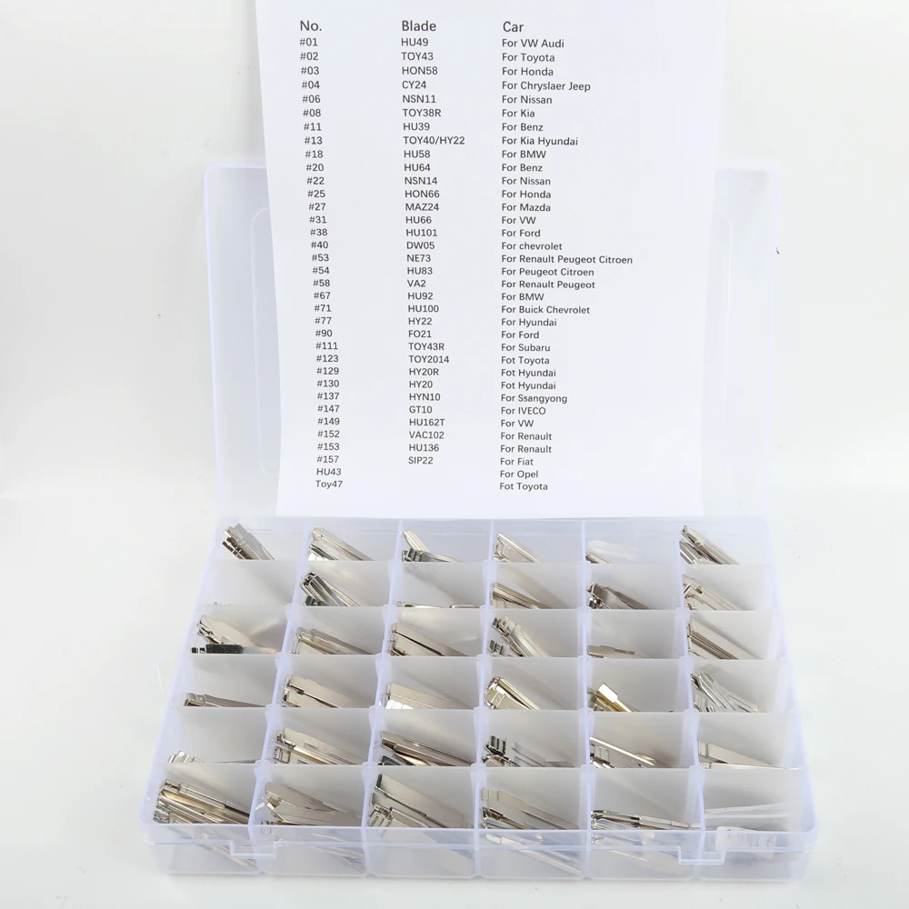 175 наборов ключей для автомобилей с пультами дистанционного управления KD Blade для KD900/KD-X2 VVDI Xhorse JMD с коробкой Renault Toyota BMW VW AUDI PSA on.