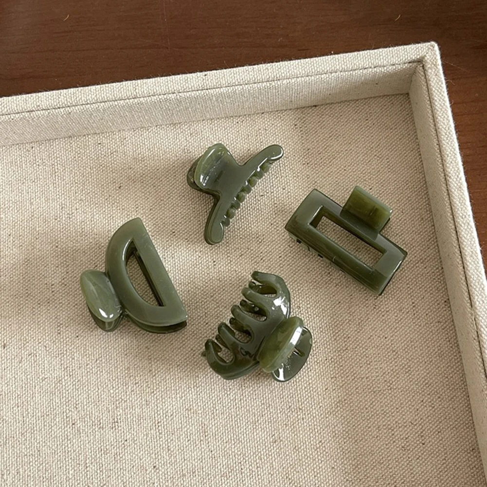 

4pcs/Set New Women Mini Geometric Hair Claw Girls Sweet Solid Colorful Hair Clips Hairpins Hair Accessories Barrettes Gift