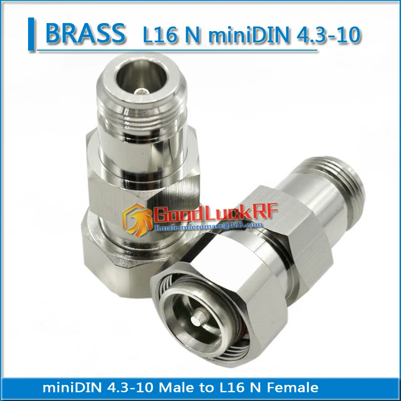 Разъем L16 N Мама-минидин mini DIN 4 3-10 папа прямые латунные коаксиальные адаптеры RF 4310 |